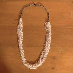 Elegant Cream Beaded Necklace